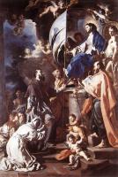 Francesco Solimena - St Bonaventura Receiving The Banner Of St Sepulchre From The Madonna
